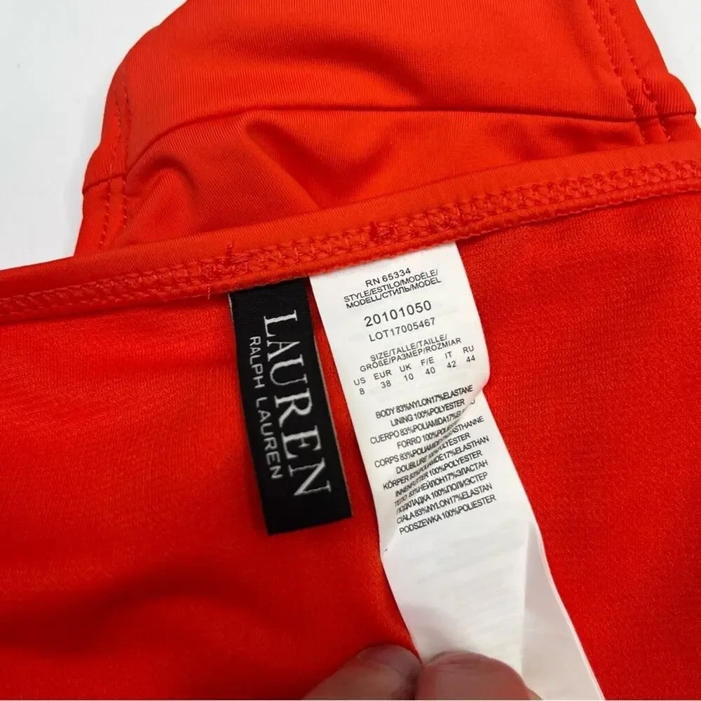 Lauren Ralph Lauren Beach Club Hipster Bikini bottoms sunset orange - 8
